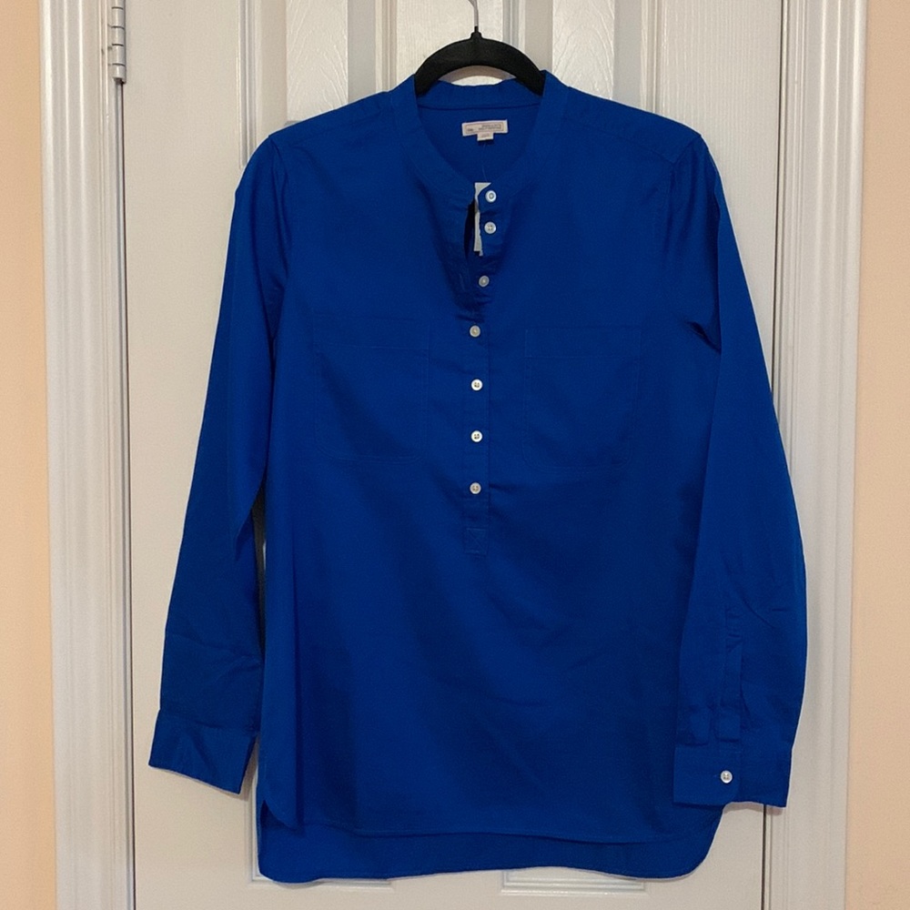 Blue 3/4 button up Gap blouse | Size: XS